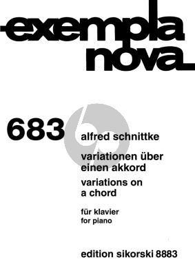 Schnittke Variationen über einen Akkord für Klavier