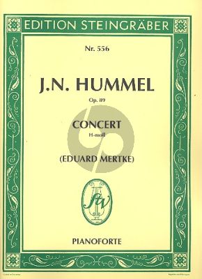 Hummel Konzert h-moll Op.89 Klavier-Orchester (2 Klaviere) (Eduard Mertke)