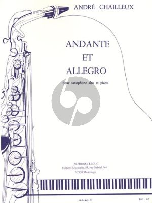 Andante et Allegro Saxophone alto et Piano