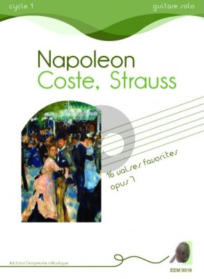 Coste Strauss 16 Valses Favorites Opus 7 for Guitar Solo