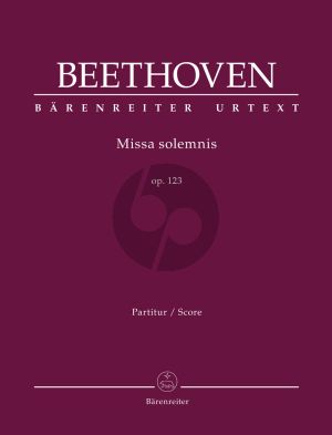 Beethoven Missa solemnis Opus 123 Soli-Choir-Orchestra (Full Score) (Barry Cooper)