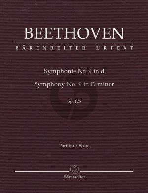 Beethoven Symphony No. 9 D-minor Opus 125 Full Score (edited by Jonathan Del Mar) (Hardcover)
