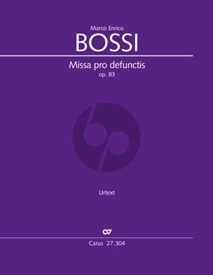 Bossi Missa pro defunctis Opus 83 SATB mit Harmonium oder Orgel ad lib. (Partitur) (Guido Johannes Joerg)
