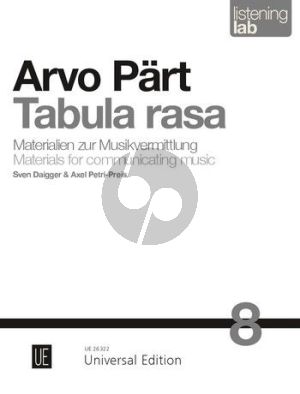 Arvo Part Tabula rasa - Listening Lab – Materials for communicating music (germ./engl.)