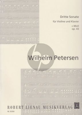 Petersen Sonate No. 3 c-moll Opus 43 Violine und Klavier