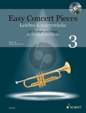Easy Concert Pieces Vol. 3 (22 Concert Pieces from 5 Centuries) Trumpet and Piano (Bk-Cd) (Kristin Thielemann)