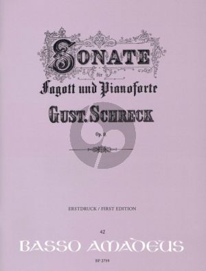 Schreck Sonate Es-dur Opus 9 Fagott und Klavier (Bernhard Pauler)
