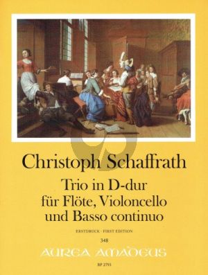 Schaffrath Trio D-dur Flöte-Violoncello und Bc (Part./Stimmen) (Winfried Michel)