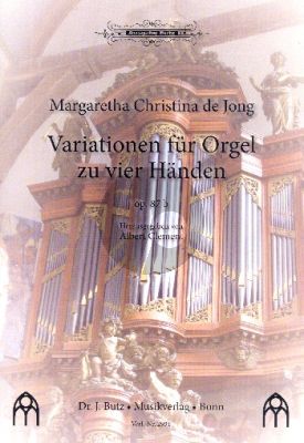 Jong Variationen Opus 87b für Orgel zu vier Händen