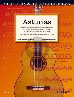 Asturias for Guitar (55 Classical Masterpieces from 5 Centuries easy to intermediate) (Martin Hegel)