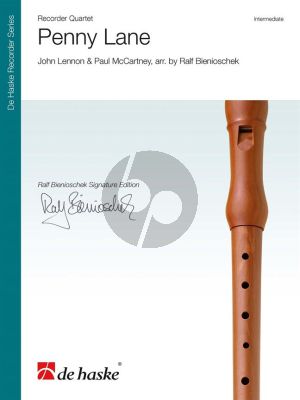 Lennon-McCartney Penny Lane Recorder Quartet (SATB) (Score/Parts) (transcr. by Ralf Bienioschek)
