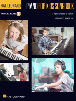 Hal Leonard Piano for Kids Songbook (12 Popular Piano Solos for Beginners) (Book with Audio online)