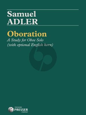 Adler Oboration (Study) for Oboe Solo (with optional Englisch Horn)