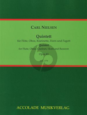 Nielsen Quintet Opus 43 Woodwind Quintet (Score/Parts)
