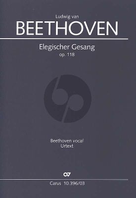 Beethoven Elegischer Gesang Opus 118 SATB-Streicher Klavierauszug (Uwe Wolf)