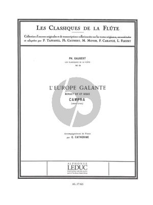 Campra L'Europe Galante - Menuet et Gigue Flute and Piano