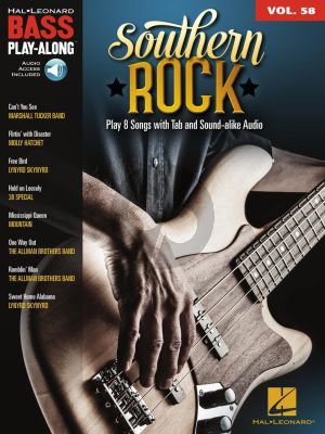 Southern Rock for Bass Guitar (Bass Play-Along Volume 58) (Book with Audio online)