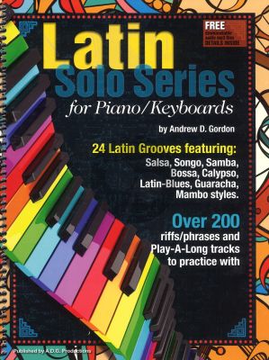 Gordon Latin Solo Series for Piano/Keyboards Book/mp3 files