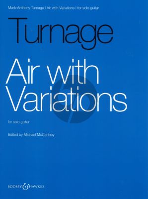 Turnage Air with Variations for Guitar Solo
