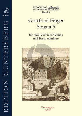 Finger Sonata 5 fur Viola da Gamba und Basso Continuo (Score and Parts) (Leonore und Günter von Zadow)