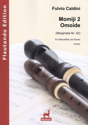Caldini Momiji 2 – Omoide fur Altblockflote und Klavier (Score and Part) (Marginalia Nr. 42)
