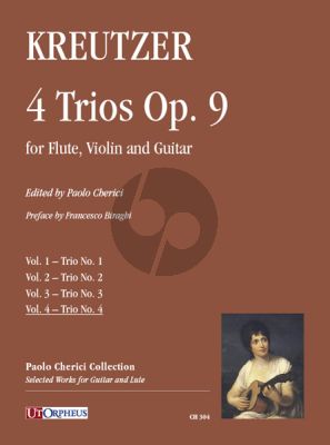 Kreutzer 4 Trios Op. 9 Vol. 4: Trio No. 4 for Flute-Violin and Guitar