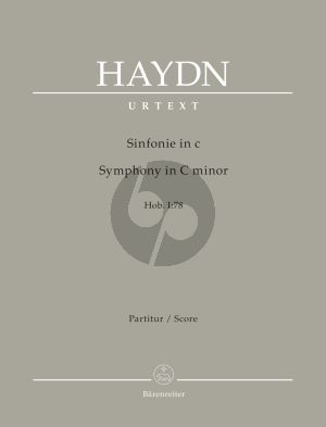 Haydn Symphony in C minor Hob I:78 Full Score (edited by Sonja Gerlach, Sonja and Sterling E. Murray)