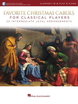 Favorite Christmas Carols for Classical Players for Clarinet and Piano (Book with Audio online)