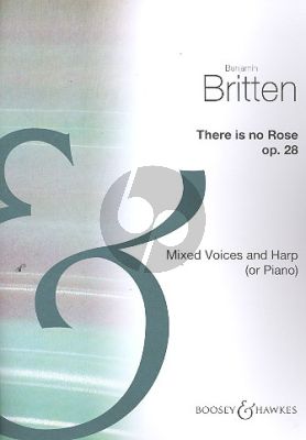 Britten There Is No Rose SATB & harp (from Ceremony of Carols Opus 28)