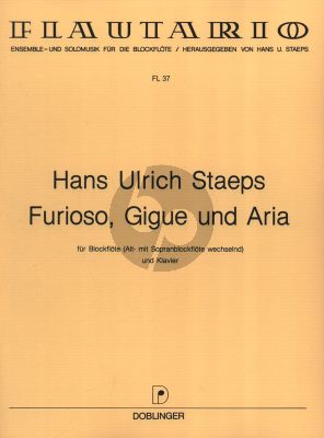 Staeps Furioso, Gigue und Aria fur Sopran oder Altblockflote und Klavier