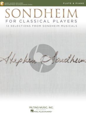 Sondheim for Classical Players for Flute and Piano (Book with Audio online)