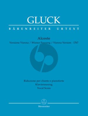 Gluck Alceste Vocal Score (Vienna version 1767) (edited Gerhard Croll)