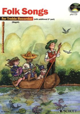 The Most Beautiful Folksongs 1 - 2 Treble Recorders (Bk-Cd) (Hans and Marianne Magolt)