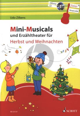 Zilkens Mini-Musicals und Erzähltheater über Herbst und Weihnachten Gitarre (Buch mit CD) (JelGi-Musicals)