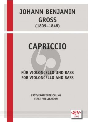 Gross Capriccio Op.6 Violoncello und Kontrabass (2 Spielpartiture)