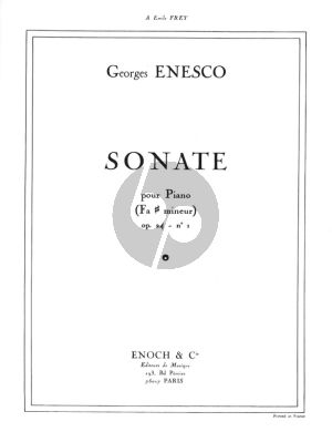 Enescu Sonata Op.24 No.1 F Minor