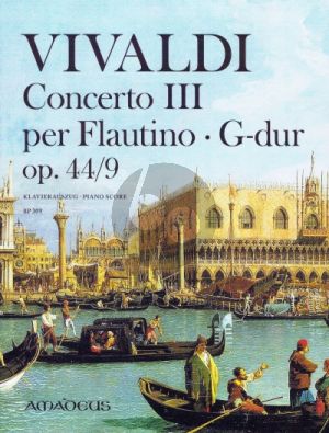 Concerto III RV 444 G-dur Op. 44/9 Flautino-Streicher-Bc Klavierauszug