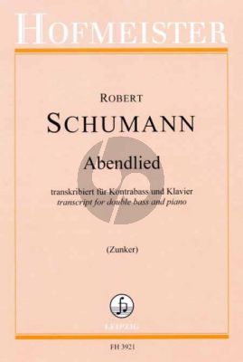 Schumann Abendlied Op. 85 No. 12 Kontrabass und Klavier (transcr. Jakob Zunker)