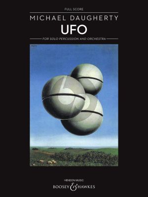 Daugherty UFO for Percussion and Orchestra (Full Score)