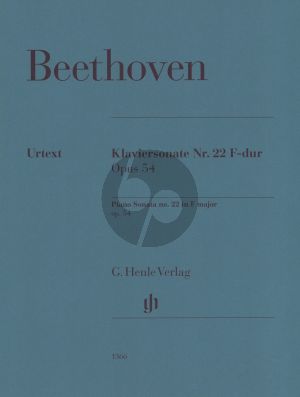 Beethoven Piano Sonata no. 22 F major op. 54