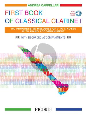 Cappellari First Book of Classical Clarinet with Piano (Book with Audio online)
