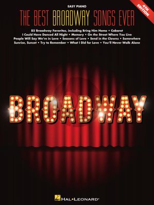 The Best Broadway Songs Ever Easy Piano (4th. edition)