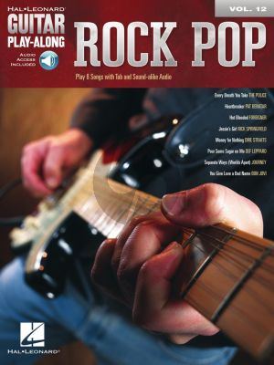 Rock Pop for Guitar (Guitar Play-Along Volume 12) (Book with Audio online)