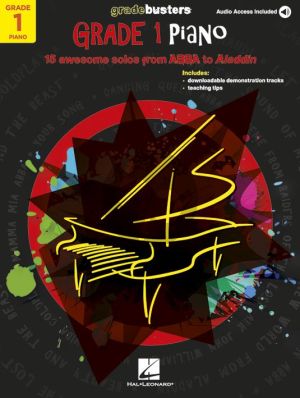 Gradebusters Grade 1 - Piano (15 awesome solos from ABBA to Aladdin) (Book with Audio online)