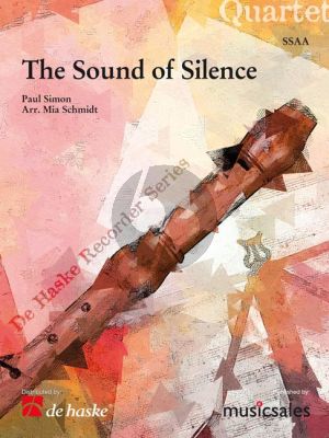 Simon The Sound of Silence for Recorder Quartet (SSAA) (Score/Parts) (arr. Mia Schmidt)