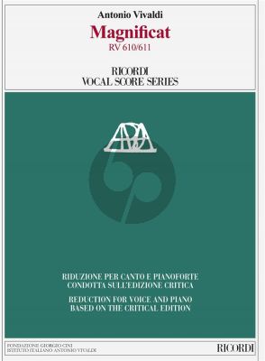 Vivaldi Magnificat RV 610a- 611 SSAT soli-SATB/SATB-Piano Vocal Score (edited by Michael Talbot)