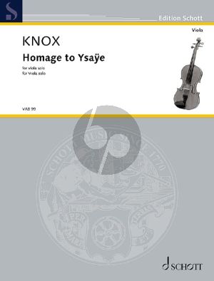 Knox Homage to Ysaye for viola solo