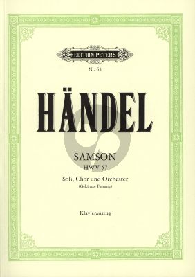Samson HWV 57  5 Solisten (SATBB), Gem.Chor (SATB), Orchester Klavierauszug (dt.)