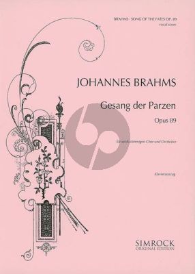 Brahms Gesang der Parzen Op. 89 SAATBB und Orchester (Klavierauszug)