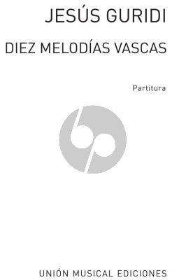 Guridi 10 Melodies Vascas for Orchestra Study Score